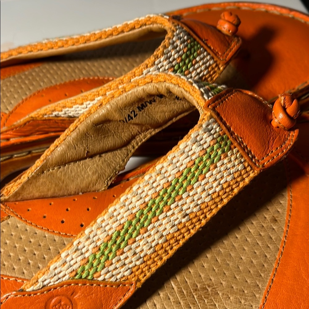 Born Orange and Tan Sandals - Picture 4 of 10